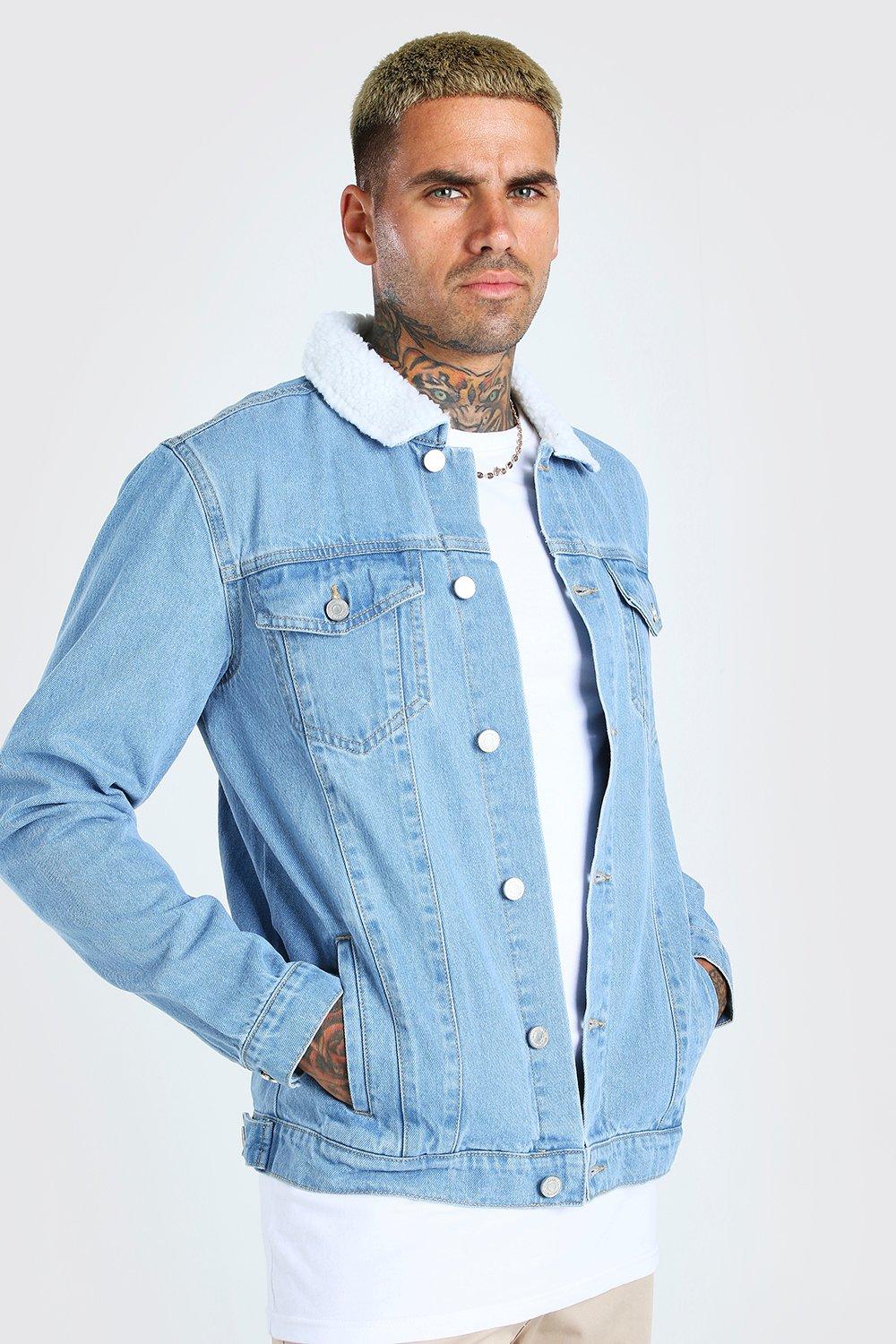 Boohoo man denim jacket hotsell